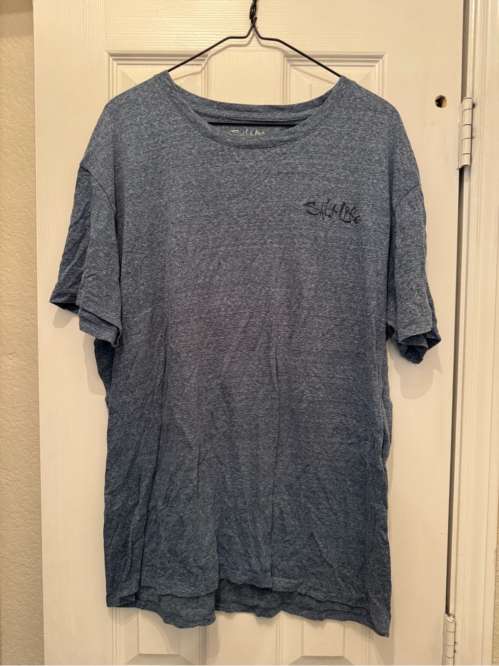 Salt Life T-Shirt Blue Heather w/ Back Graphic - Size 2XL